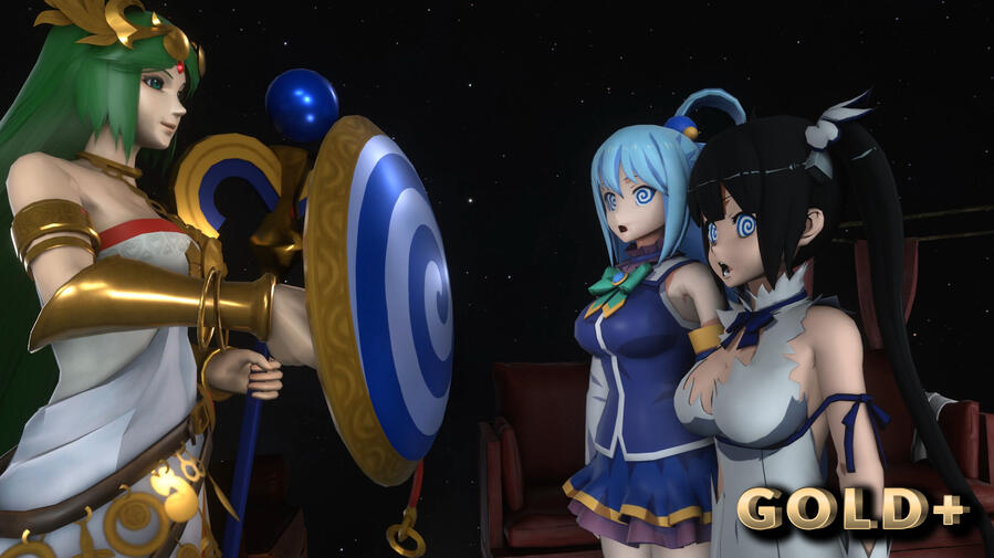 Aqua and Hestia (by Palutena)