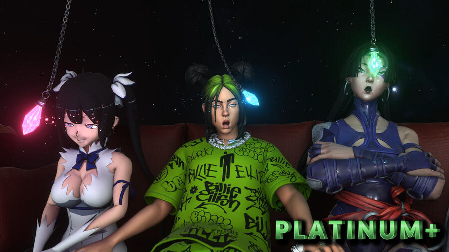 Billie Eilish + Hestia + Psylocke Billie Eilish + Hestia + Psylocke